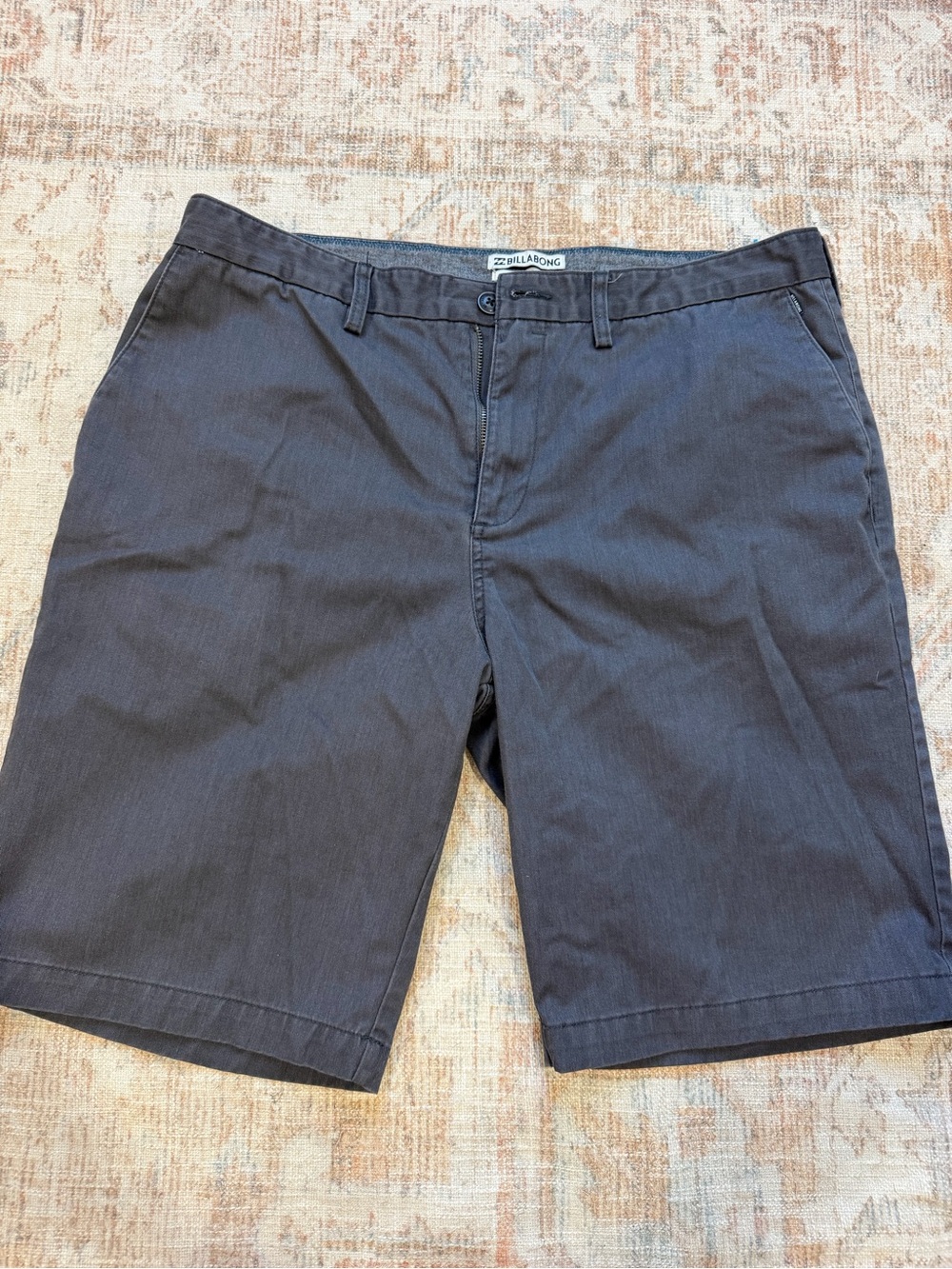 Billabong Men's Charcoal Gray Flat Front Shorts